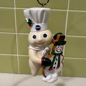 Danbury Mint The Pillsbury Doughboy Glitter Ornament Snowman Buddy - No Box